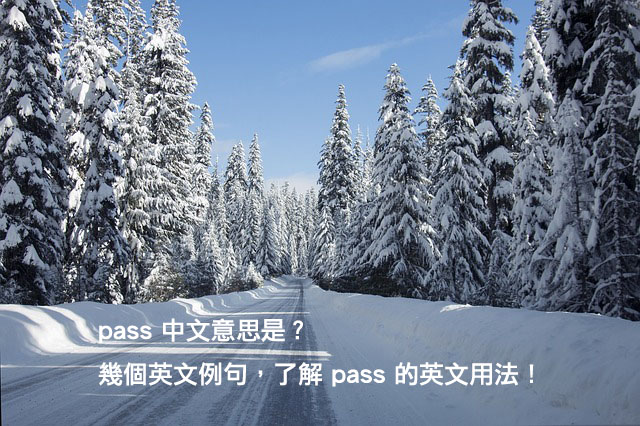 pass 中文意思