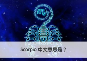 Scorpio 中文意思